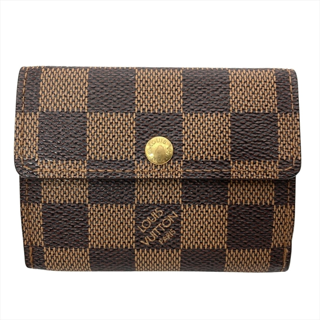 Louis Vuitton Ludlow Tri-fold Wallet, Damier Ebene, N62925, Brown, CT0014 (1 of 11)