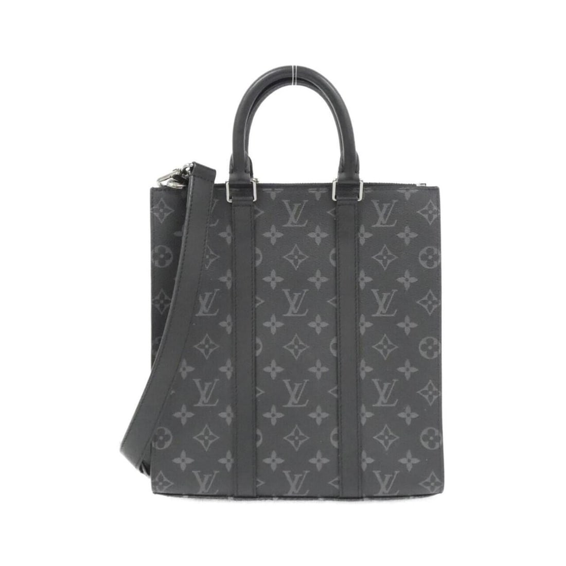 Louis Vuitton Monogram Eclipse Sac Plat Cross Handbag M46098 (1 of 12)