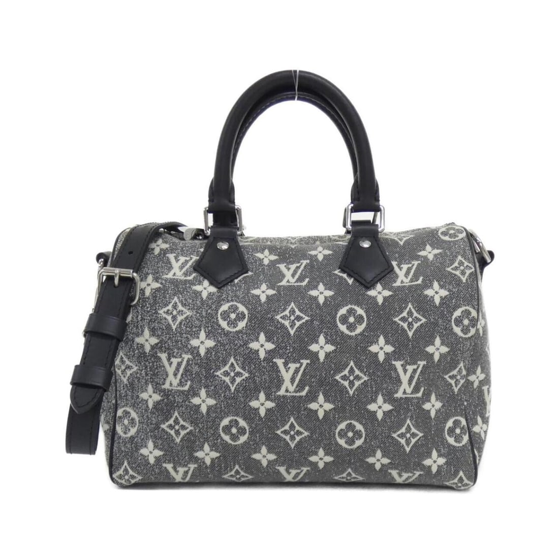 Louis Vuitton Monogram Jacquard Denim Speedy Bandouliere 25cm Boston Bag M21464 (1 of 9)