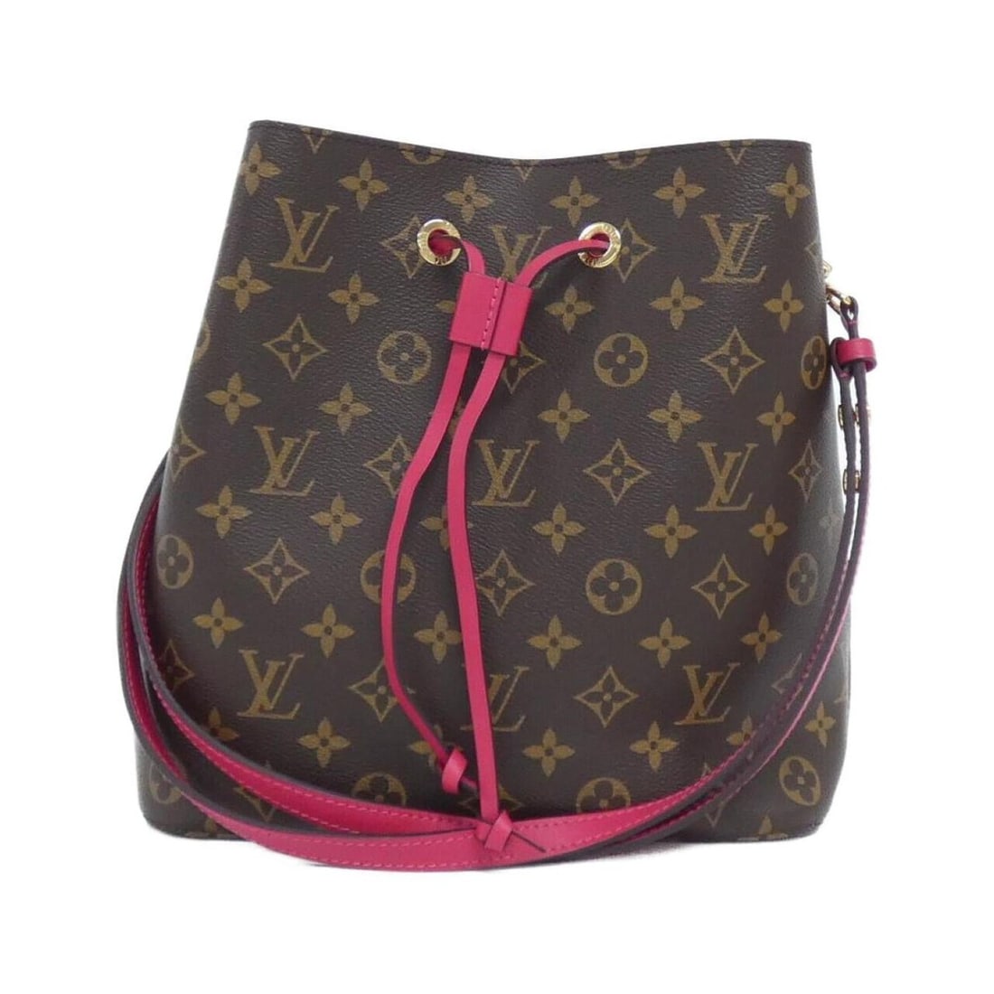 Louis Vuitton Monogram Neo Noe M43570 Shoulder Bag: --- Catalog ---Category: SizeSize (HxWxD): 26cm x 26cm x 17cm / 10.23'' x 10.23'' x 6.69''Category: DesignType: Shoulder bagColor: Brown, FreesiaGender: WomenMaterial: Coated canvas Category: GeneralM