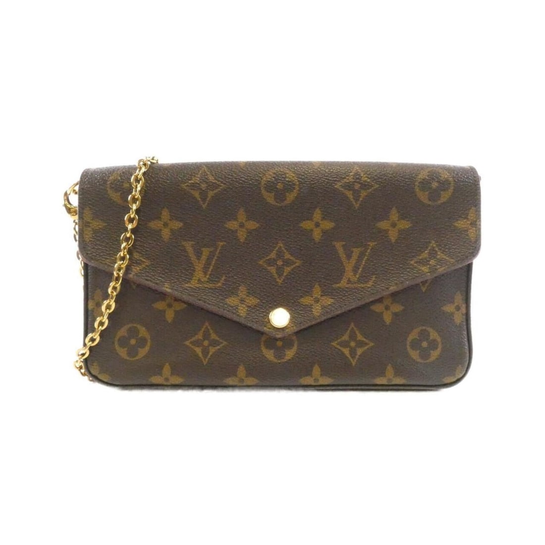 Louis Vuitton Monogram Pochette Felicie M61276 Shoulder Bag: --- Catalog ---Category: SizeSize (HxWxD): 12cm x 21cm x 3cm / 4.72'' x 8.26'' x 1.18''Category: DesignType: Pochette, Shoulder bagColor: BrownGender: WomenMaterial: Coated canvas Category: