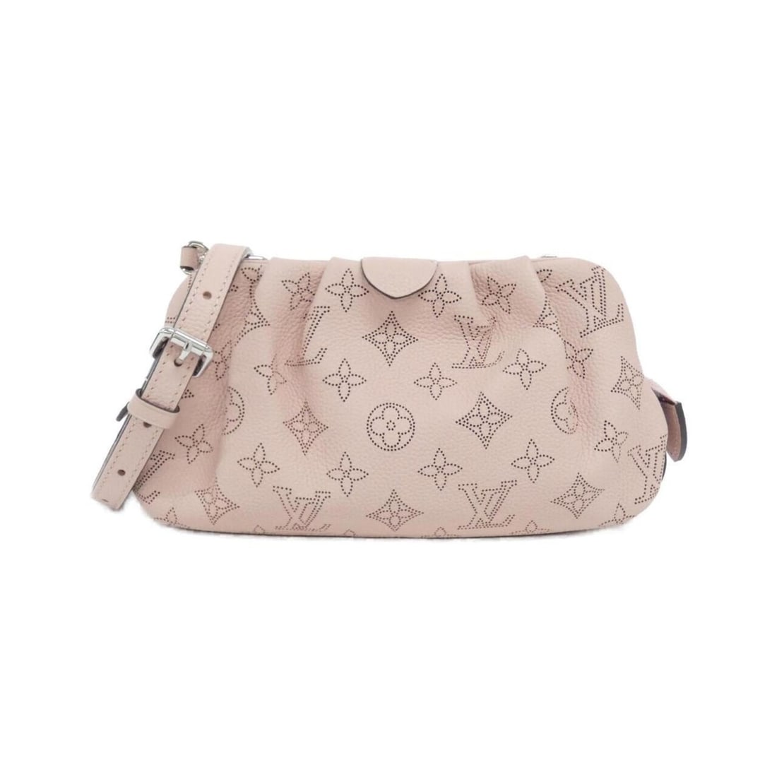 Louis Vuitton Mahina Scala Mini Shoulder Bag M80092: --- Catalog ---Category: SizeSize (HxWxD): 12cm x 23cm x 5cm / 4.72'' x 9.05'' x 1.96''Category: DesignType: Shoulder bagColor: Magnolia, PinkGender: Women,MenMaterial: Leather Leather/Fur Type: