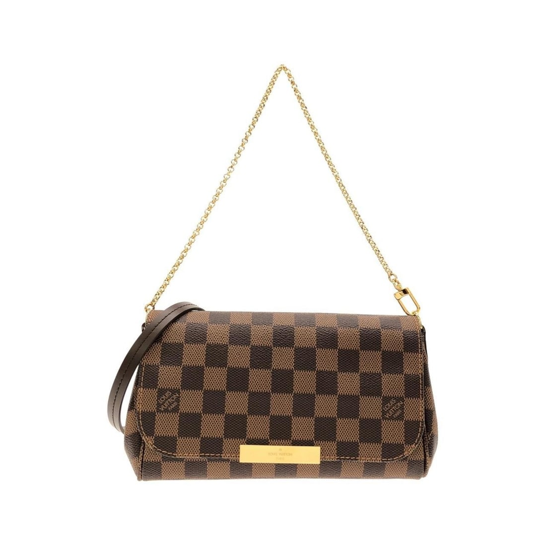 Louis Vuitton Damier Favorite PM N41276 Shoulder Bag: --- Catalog ---Category: SizeSize (HxWxD): 13cm x 21.5cm x 4cm / 5.11'' x 8.46'' x 1.57''Category: DesignType: Shoulder bagColor: Damier Canvas, EbeneGender: WomenMaterial: Coated canvas Category: Gen