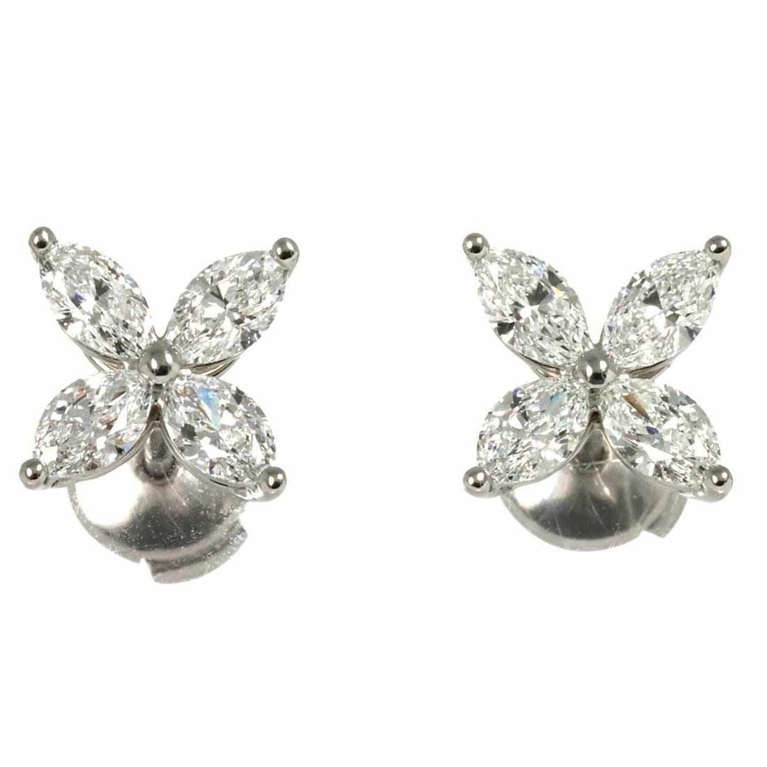 Tiffany & Co. Victoria Large Diamond Earrings in Platinum (1 of 12)