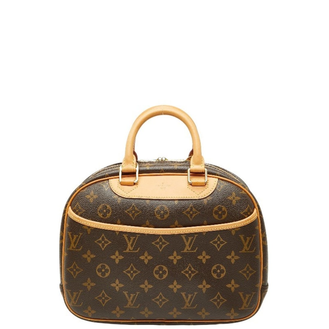 Louis Vuitton Monogram Trouville Handbag M42228 Brown Leather Women's LOUIS VUITTON (1 of 11)