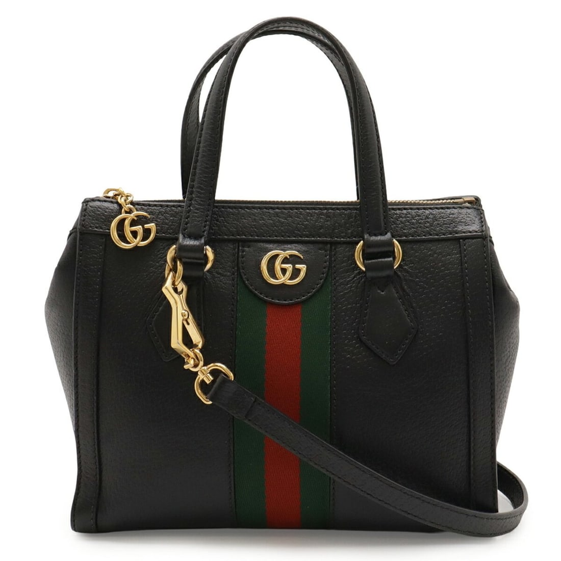 GUCCI GG Marmont Ophidia Handbag/Shoulder Bag in Black Leather (719882) (1 of 10)