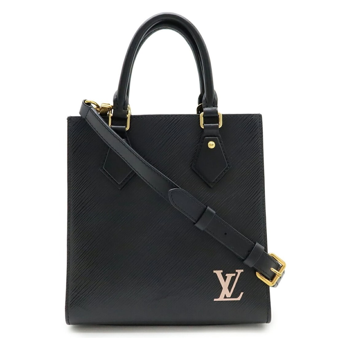 LOUIS VUITTON Epi Sac Plat BB Handbag/Shoulder Bag in Black Leather (Noir) M20958: --- Catalog ---Category: SizeSize (HxWxD): 22cm x 21cm x 8cm / 8.66'' x 8.26'' x 3.14''Category: DesignType: Handbag, Shoulder bagColor: Brown, Noir, PinkGender: Women,MenMaterial: Epi leather , Canva