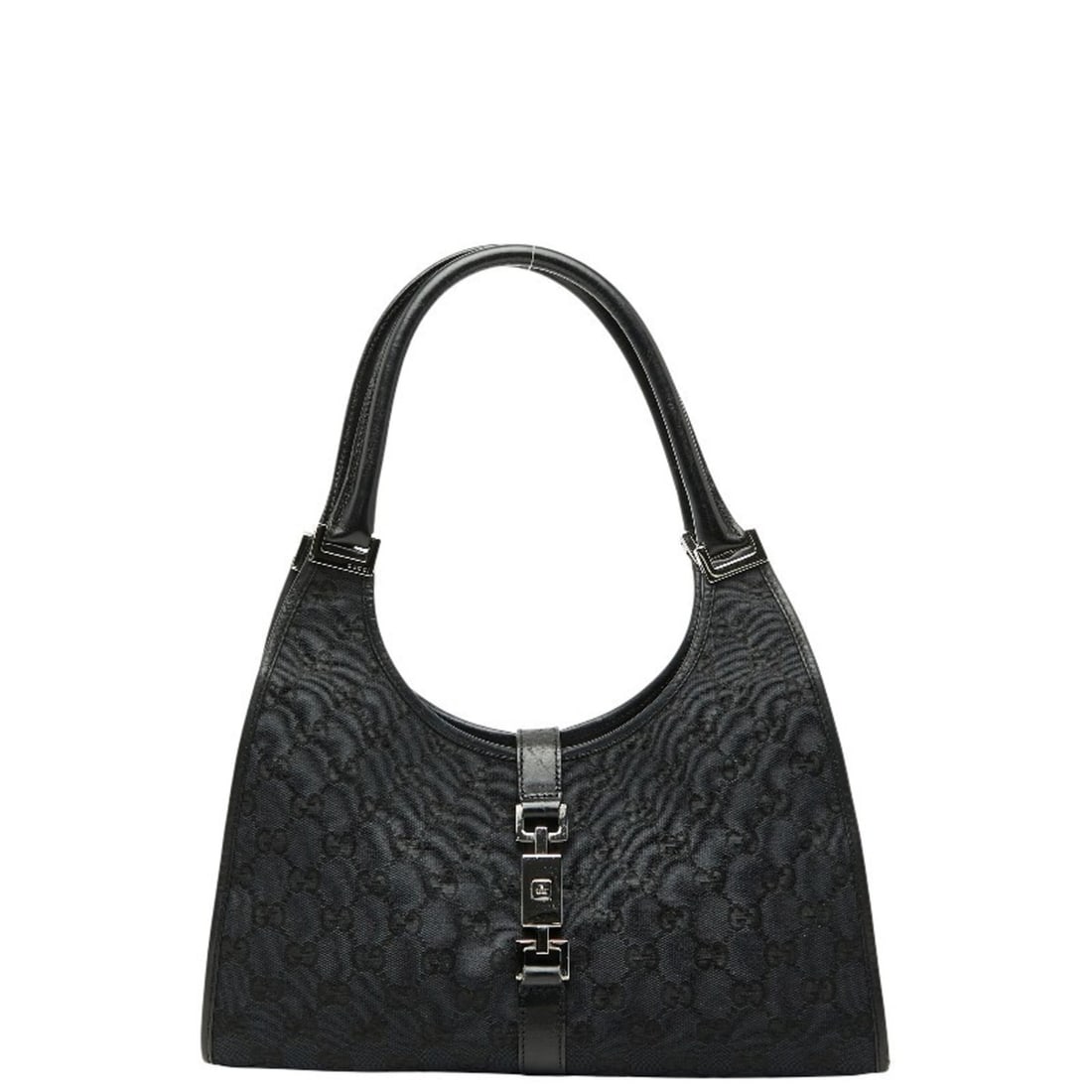 Gucci GG Canvas Jackie Handbag/Shoulder Bag 002 1067 001364 Black Leather Women's GUCCI (1 of 17)