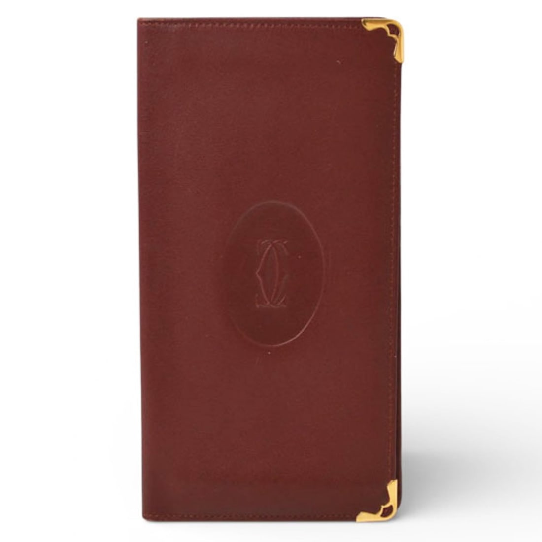 Cartier Men's Wallet, Long Leather Billfold, Must de Cartier, Bordeaux (1 of 15)