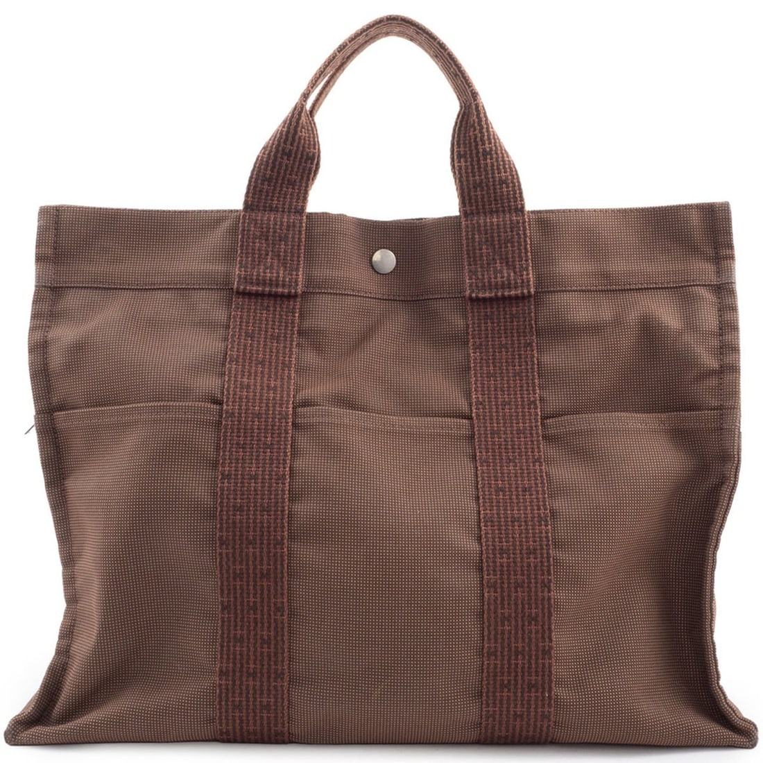 Hermes Hermès Air Line MM Tote Bag in Brown Canvas: --- Catalog ---Category: SizeSize (HxWxD): 32cm x 42cm x 11cm / 12.59'' x 16.53'' x 4.33''Category: DesignType: Tote bagColor: BrownGender: Women,MenMaterial: Canvas Category: GeneralBrand: HermesCoun
