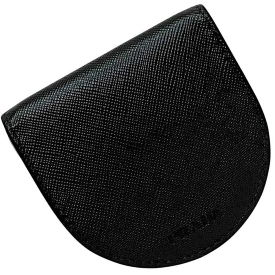 Prada Coin Case ec-24942 Black NERO Purse Saffiano Leather PRADA Compact Flap Men's Women's: --- Catalog ---Category: SizeSize (HxWxD): 8cm x 8.2cm x 2.2cm / 3.14'' x 3.22'' x 0.86''Category: DesignType: Coin purse/coin caseColor: Black, NeroGender: Men,WomenMaterial: Saffiano Category: Gener