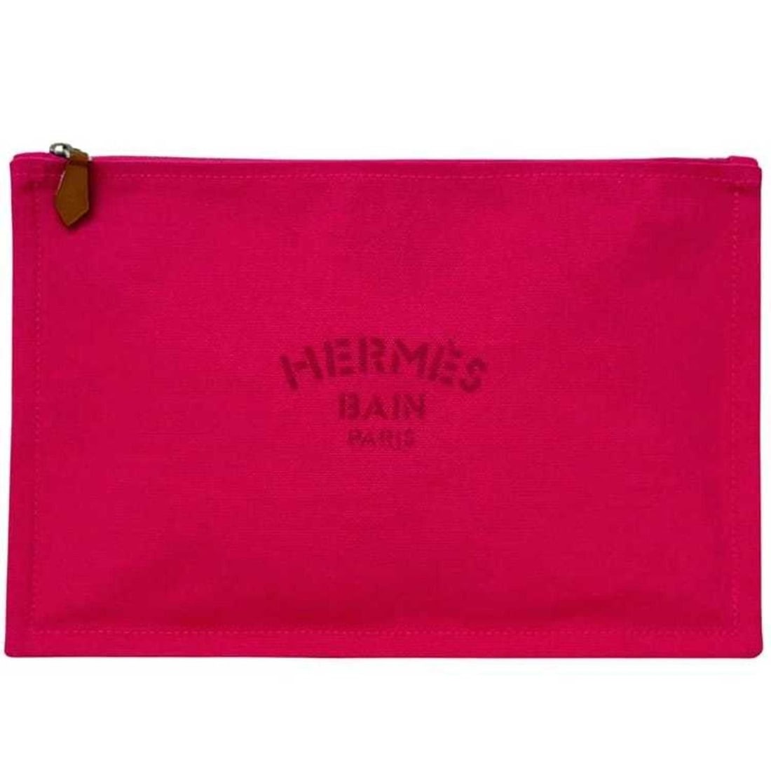 Hermes Hermès Yachting Pouch GM ec-25089 Pink 100% Cotton Clutch Bag with Print for Men and Women: --- Catalog ---Category: SizeSize (HxWxD): 19cm x 28cm / 7.48'' x 11.02''Category: DesignType: PouchColor: PinkGender: Men,WomenMaterial: Cotton Category: GeneralBrand: Hermes--- Item List ---Section: