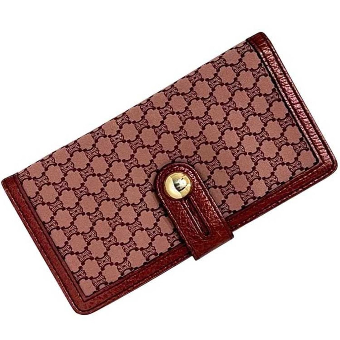 Celine bifold long wallet ec-24936 pink macadam canvas and leather SASO/16 CELINE vertical for men: --- Catalog ---Category: SizeSize (HxWxD): 9.5cm x 18cm x 1.7cm / 3.74'' x 7.08'' x 0.66''Category: DesignType: Long wallet (bi-fold)Color: PinkGender: Men,WomenMaterial: Canvas , Leather Category: Ge