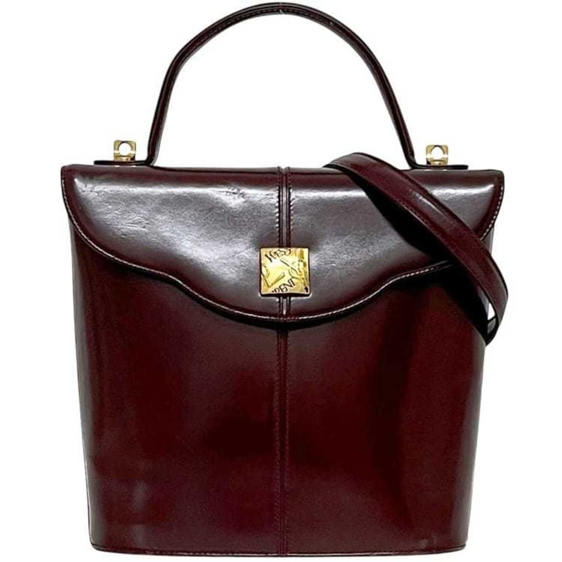 Yves Saint Laurent 2-way bag ec-24987 Bordeaux leather YVES SAINT LAURENT Wine Red flap YSL: --- Catalog ---Category: SizeSize (HxWxD): 22cm x 25.5cm x 9cm / 8.66'' x 10.03'' x 3.54''Category: DesignType: HandbagColor: BordeauxGender: WomenMaterial: Leather Category: GeneralBrand: Yves Saint