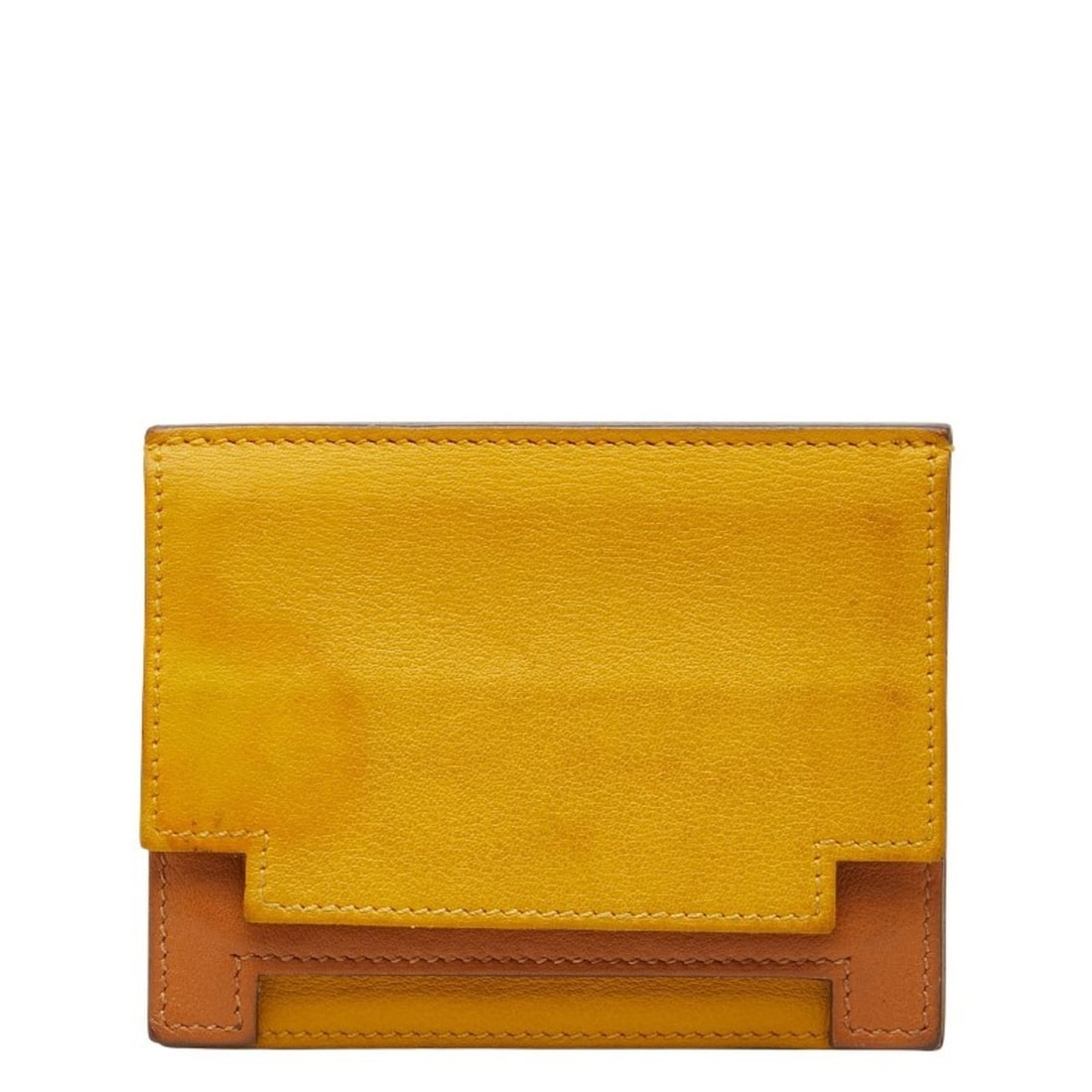 Hermès Multiprix Business Card Case/Card Case/Pass Case, Jaune Ambre Tauffe, Yellow/Brown, Swift: --- Catalog ---Category: DesignType: Card caseColor: Brown, YellowGender: WomenMaterial: Swift leather Category: GeneralBrand: HermesCategory: Physical PropertiesSize (HxWxD): 8cm x 10cm x 1cm /