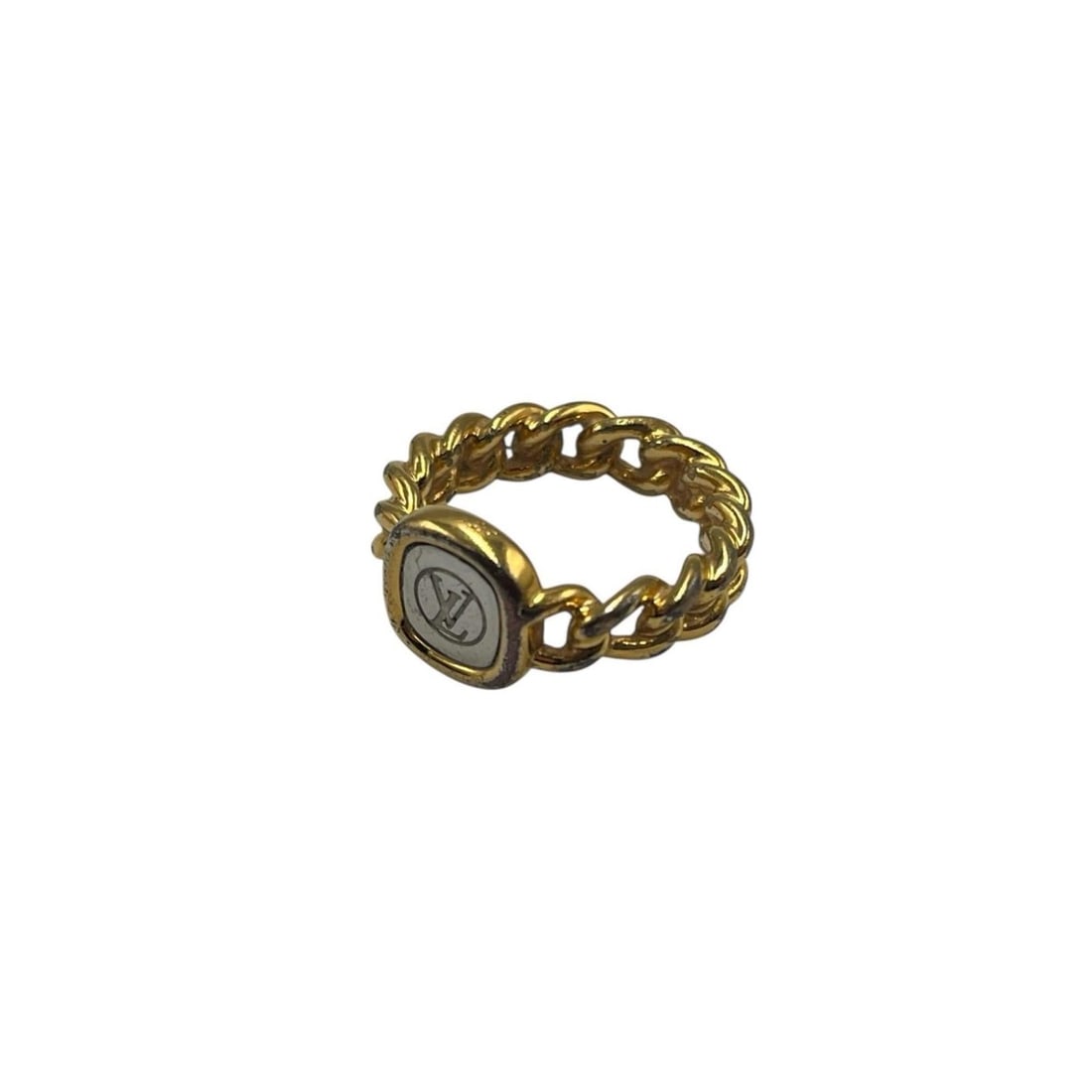 Louis Vuitton ID Ring M61095 GP Women's: --- Catalog ---Category: SizeJP Size: 13US Size: 6.5Category: DesignType: Band ringColor: GoldGender: WomenMaterial: Gold platingCategory: GeneralMPN: M61095Brand: Louis Vuitton--- Item List