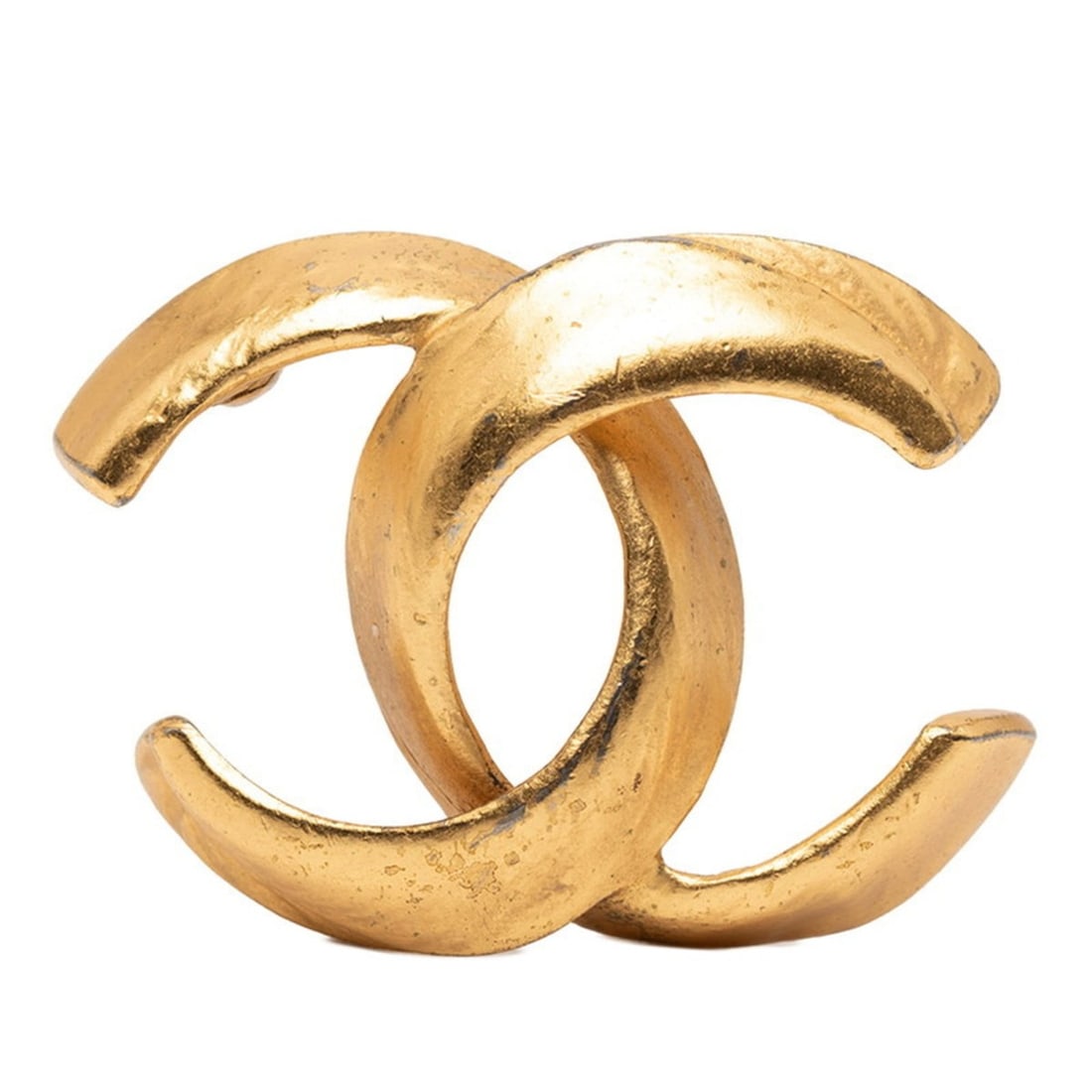 Chanel Coco Mark Brooch, Gold Plated, Women's, CHANEL (1 of 12)