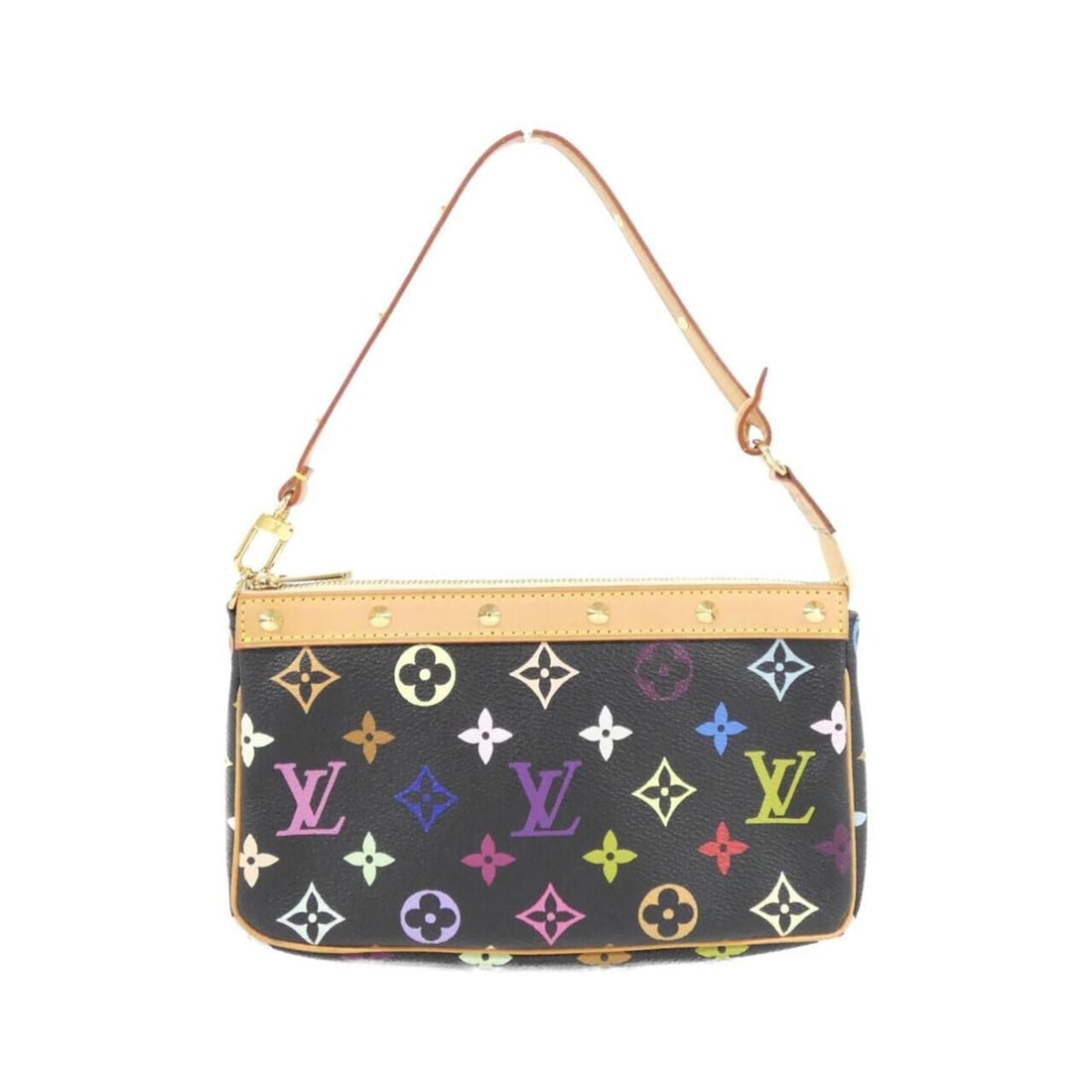 Louis Vuitton Multicolore Pochette Accessoires M92648 Accessory Pouch: --- Catalog ---Category: SizeSize (HxWxD): 13cm x 21cm x 4cm / 5.11'' x 8.26'' x 1.57''Category: DesignType: Pochette, PouchColor: Black, Multi-colorGender: WomenMaterial: Coated canvas Category: