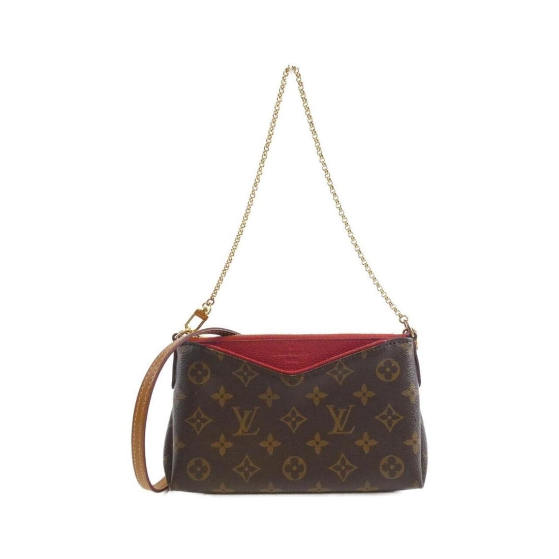 Louis Vuitton Monogram Pallas Clutch M41638 Shoulder Bag: --- Catalog ---Category: SizeSize (HxWxD): 13cm x 23cm x 5cm / 5.11'' x 9.05'' x 1.96''Category: DesignType: Shoulder bagColor: BrownGender: WomenMaterial: Coated canvas Category: GeneralMPN:
