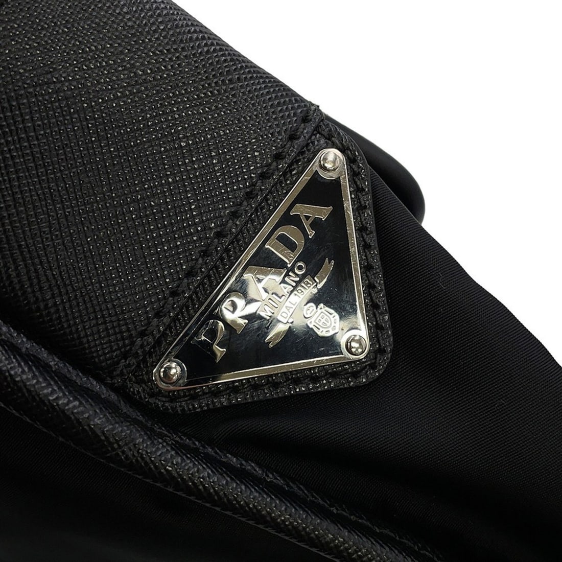 Prada Shoulder Bag, Nylon, Black - 13