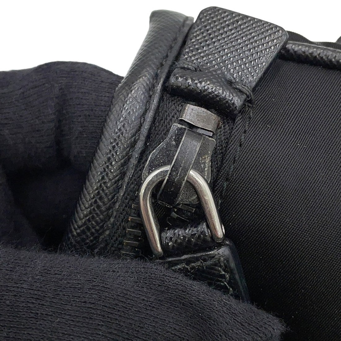 Prada Shoulder Bag, Nylon, Black - 14