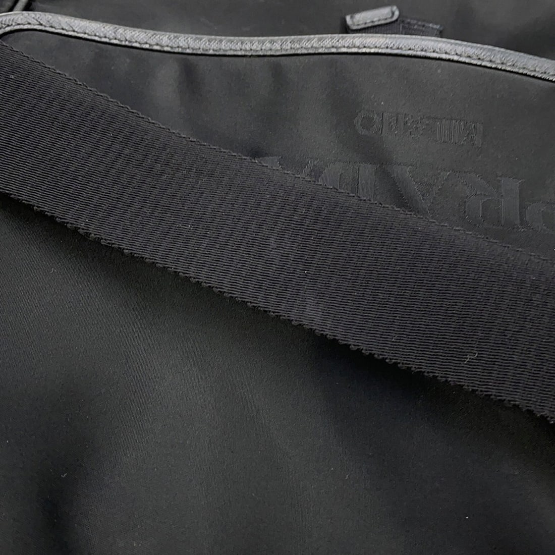 Prada Shoulder Bag, Nylon, Black - 16