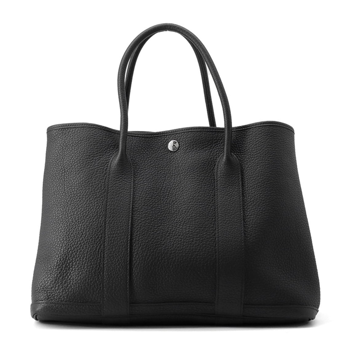 Hermes Hermès Garden PM Tote Bag, Black/Negonda, Y Stamp, Black (1 of 10)