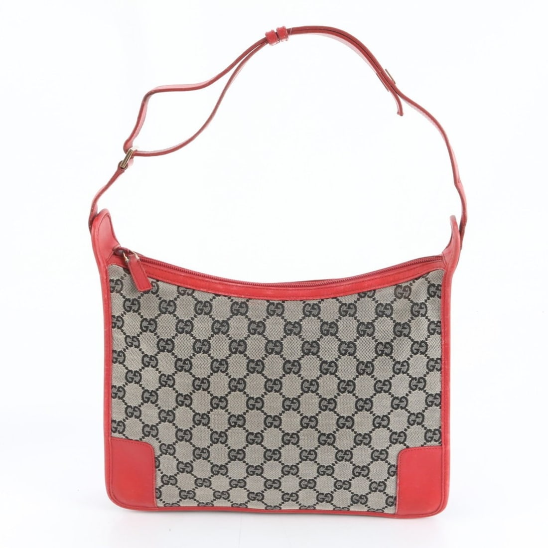 Gucci GG Canvas Red 001 4205 Leather One-Shoulder Bag Handbag for Women (1 of 13)