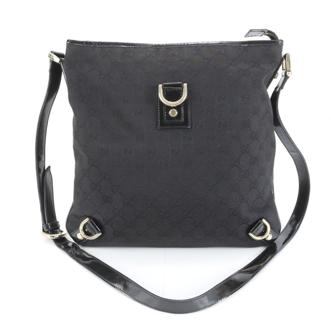 Gucci GG Canvas Abbey 131326 Leather Shoulder Bag/Crossbody Black Tote Bag for Women: --- Catalog ---Category: SizeSize (HxWxD): 30cm x 29cm x 1cm / 11.81'' x 11.41'' x 0.39''Strap Length: 109cm / 42.91''Category: DesignType: Shoulder bag, Tote bagColor: BlackGender: WomenMaterial: Lea