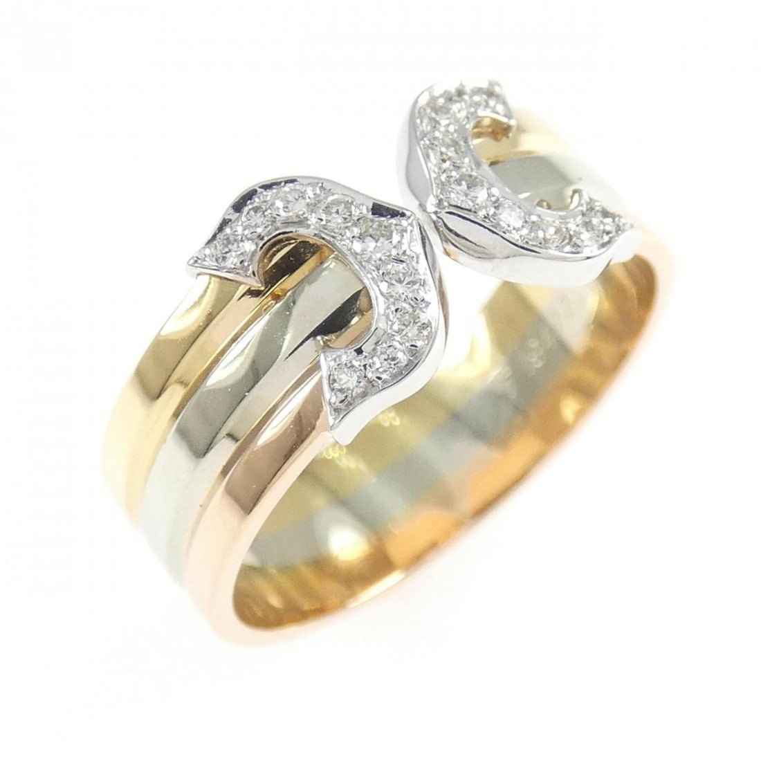Cartier 2C Ring: --- Catalog ---Category: SizeJP Size: 12US Size: 6.5Category: DesignType: Band ringGender: WomenMaterial: Pink gold (18K), White gold (18K), Yellow gold (18K)Category: GeneralBrand: Cartier--- Item