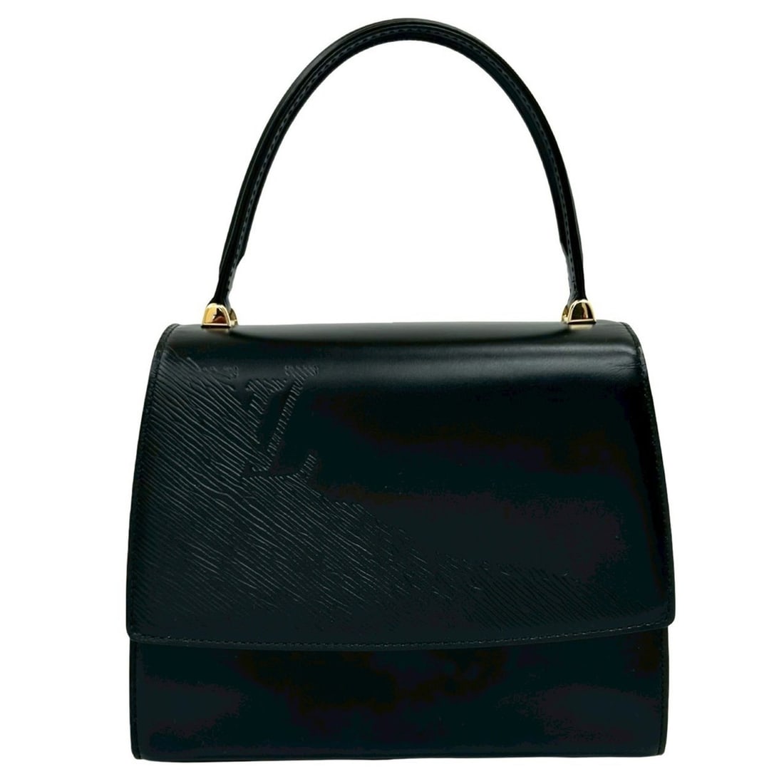 LOUIS VUITTON Athenee Opera Leather Handbag Mini Tote Bag Noir 39989 (1 of 11)