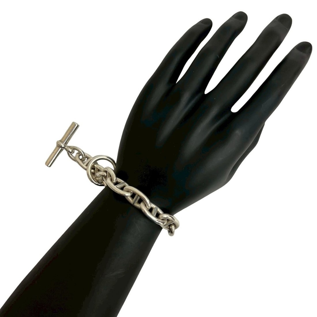 HERMES Chaine d'Ancre GM 14-link Sterling Silver 925 Bracelet Chain Bangle 80028: --- Catalog ---Category: SizeLength: 24cm / 9.44''Category: DesignType: Charm braceletColor: SilverGender: WomenMaterial: Silver 925Category: GeneralBrand: Hermes--- Item List ---Section: ConditionRan