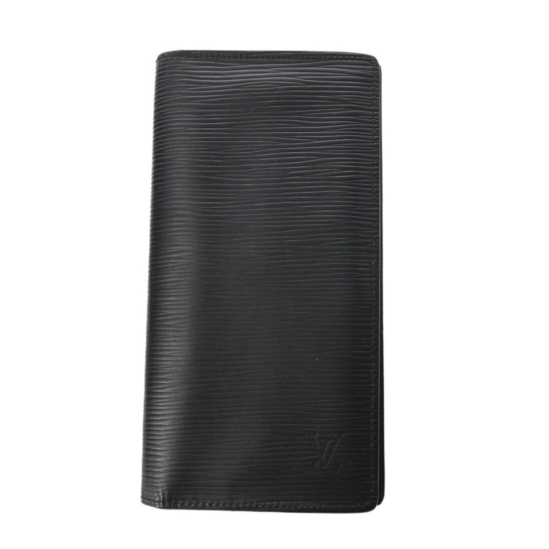 LOUIS VUITTON Epi Portefeuille Brazza Bifold Long Wallet in Noir and Black, Men's, M60622 (1 of 13)