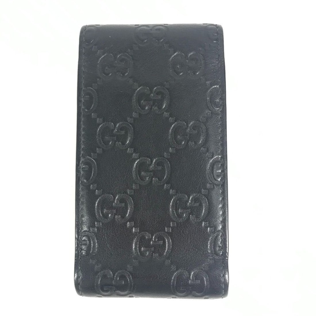 GUCCI 181716 Guccissima Logo GG Bag Pouch Cigarette Case Flap Shimmer Leather Black for Men and: --- Catalog ---Category: DesignType: Cigar caseColor: BlackMaterial: GG leatherCategory: GeneralBrand: GucciCountry of Origin: ItalyCategory: Physical PropertiesSize (HxWxD): 6.7cm x 13cm / 2.63'' x 5