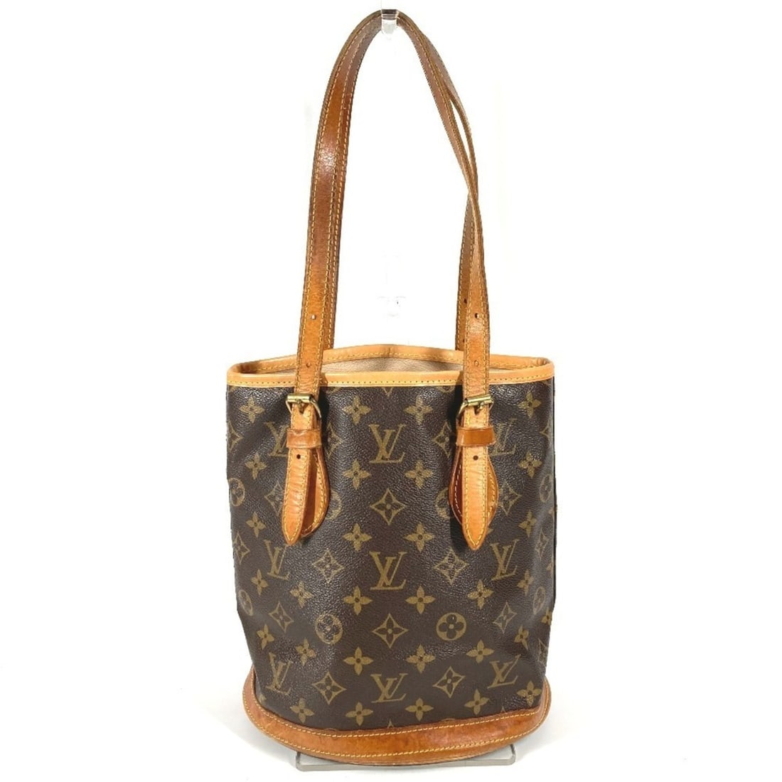 LOUIS VUITTON M42238 Monogram Bucket PM Bag with Pouch, Tote Bag, Shoulder Handbag, Canvas,: --- Catalog ---Category: SizeSize (HxWxD): 26cm x 22.5cm x 15.5cm / 10.23'' x 8.85'' x 6.1''Category: DesignType: HandbagColor: BrownGender: Men,Women,UnisexMaterial: Monogram Category: GeneralLine: M