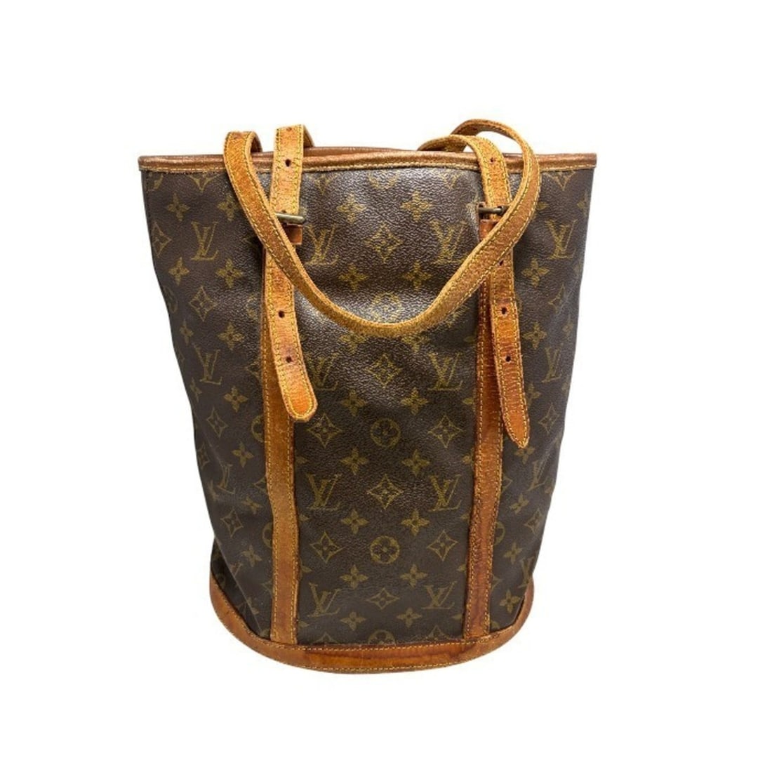 LOUIS VUITTON Louis Vuitton Monogram Bucket GM M42236 W1: --- Catalog ---Category: SizeStrap Drop: 30cm / 11.81''Size (HxWxD): 35cm x 27cm x 20cm / 13.77'' x 10.62'' x 7.87''Category: DesignType: Shoulder bagColor: BrownGender: WomenMaterial: PVC , Leather C