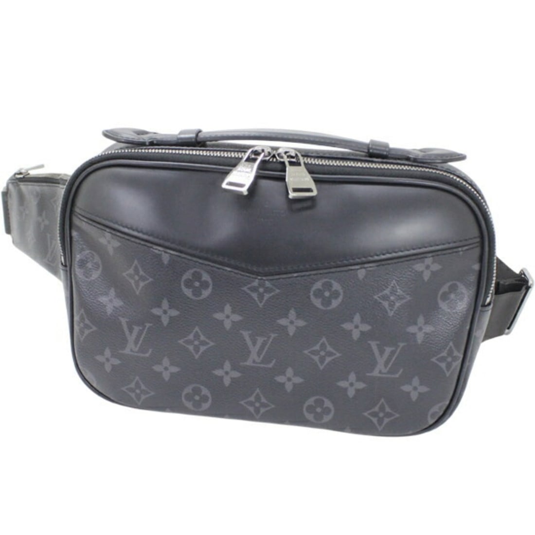 Louis Vuitton Monogram Eclipse Body Bag, Shoulder Bum M42906, Men's, T3073: --- Catalog ---Category: SizeSize (HxWxD): 17cm x 27cm x 7cm / 6.69'' x 10.62'' x 2.75''Strap Length: 73cm - 105cm / 28.74'' - 41.33''Category: DesignType: Shoulder bag, Sling bagGender: MenClosure: O