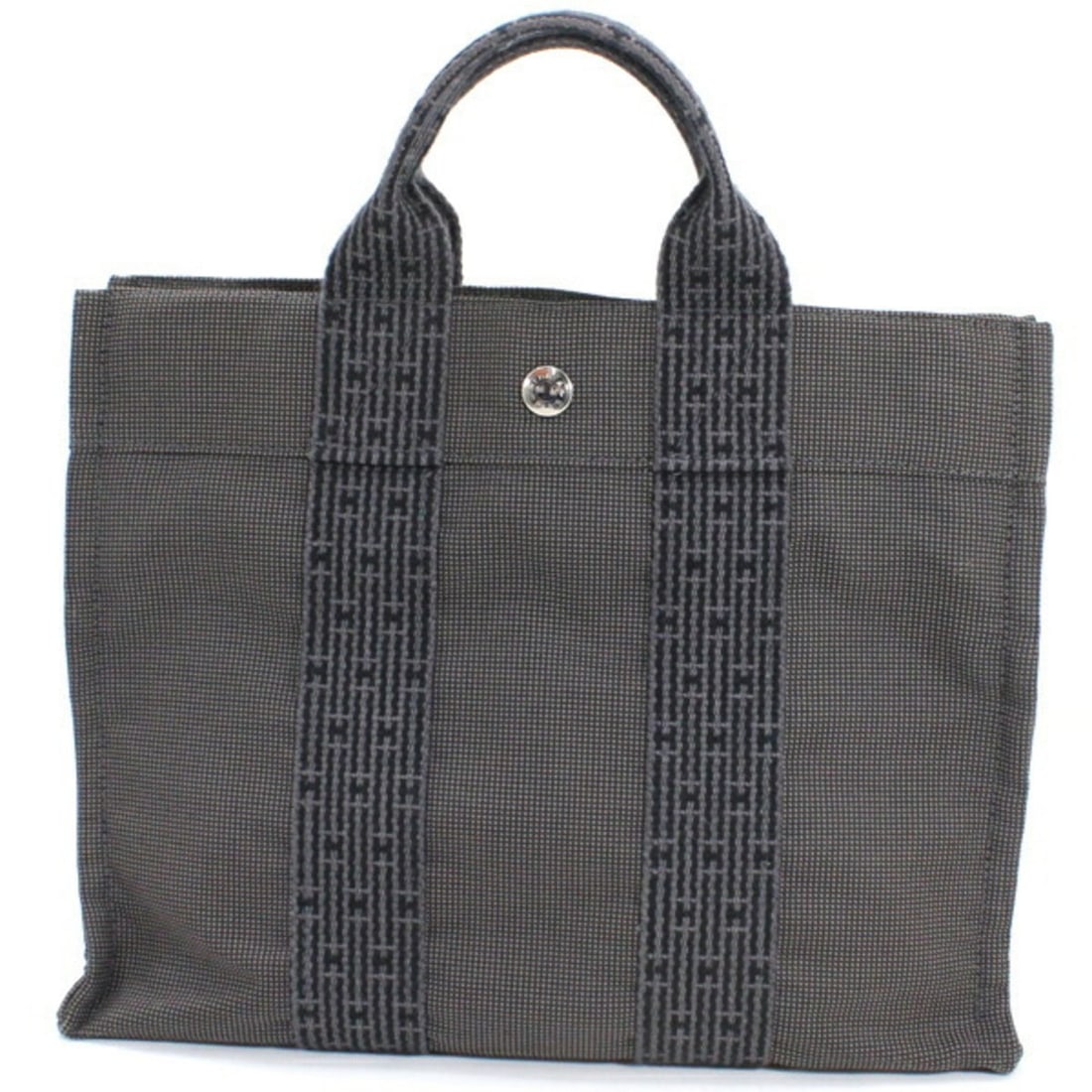 Hermès Air Line PM Tote Handbag, Gray, Men's/Women's, HERMES Canvas T6113: --- Catalog ---Category: SizeSize (HxWxD): 23cm x 30cm x 8cm / 9.05'' x 11.81'' x 3.14''Category: DesignType: HandbagColor: GrayGender: Men,WomenMaterial: Canvas Category: GeneralLine: Her LineBrand: