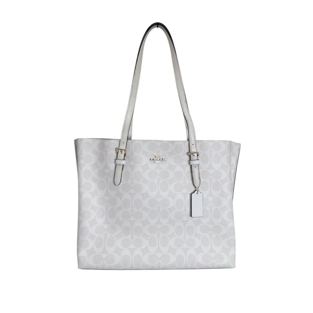 Coach Coated Canvas Signature Molly Tote Bag B2241 White (1 of 16)