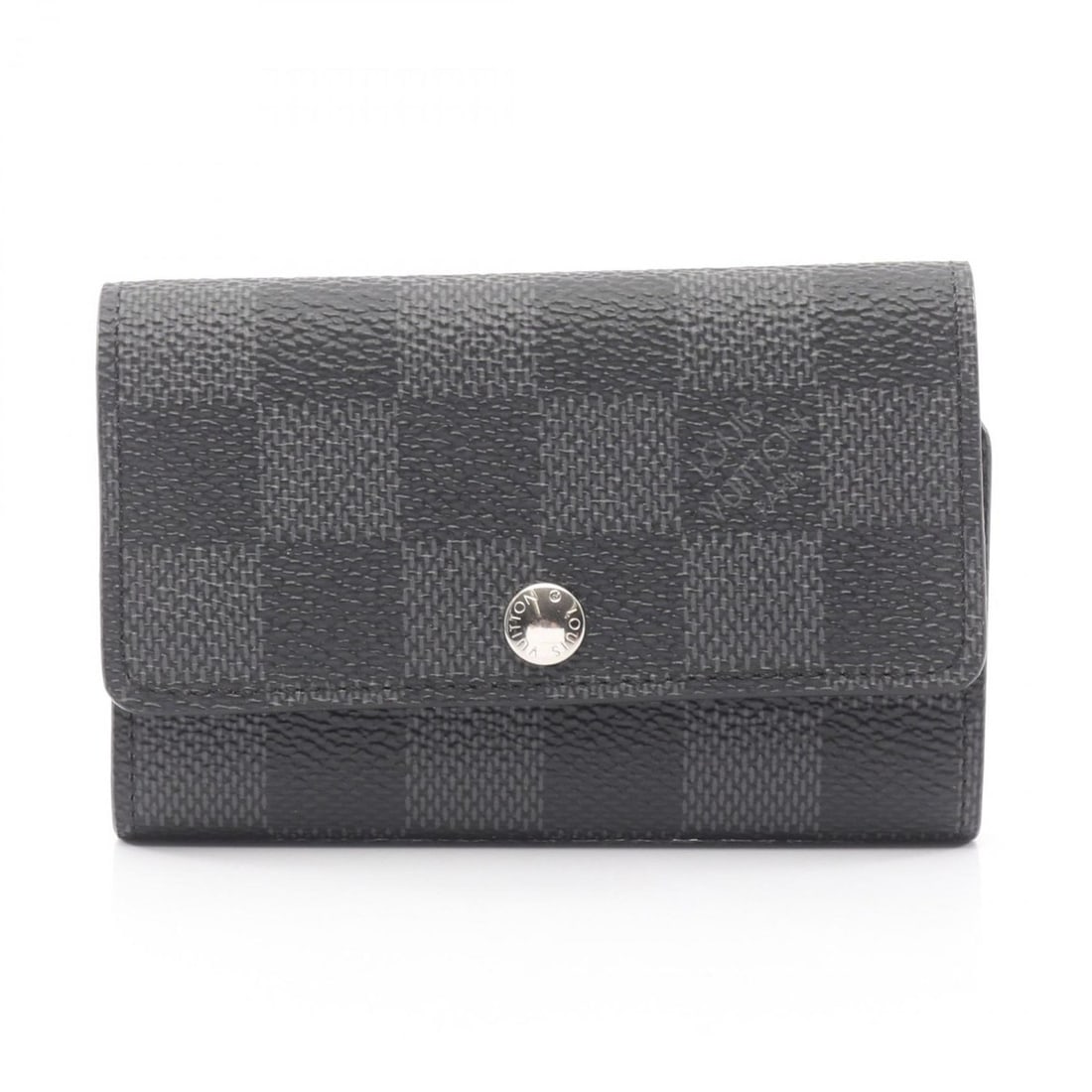 Louis Vuitton Multicle 6 Key Case, Accessory, Canvas, Damier Graphite, Men's, Black, N62662: --- Catalog ---Category: DesignType: KeycaseColor: BlackGender: MenMaterial: Damier Graphite Number of Key Hooks: 6Category: GeneralLine: Damier GraphiteBrand: Louis VuittonCategory: Physical Properti