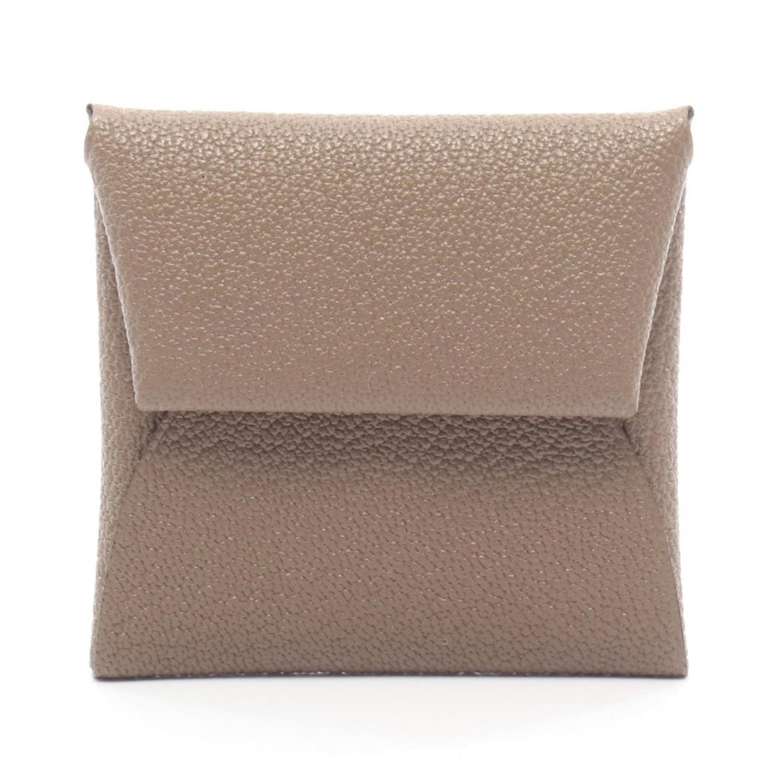 Hermes Hermès Bastia wallet, coin purse, leather, Chevre, women's, gray (1 of 10)