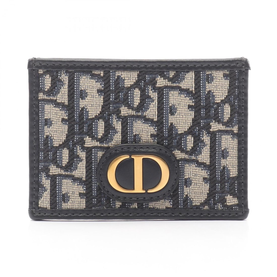 Christian Dior Dior 30 MONTAIGNE Oblique Business Card Holder/Card Case, Canvas and Leather, Men's, (1 of 9)