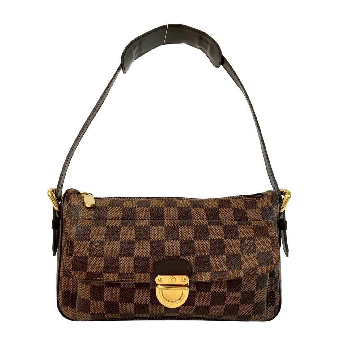 LOUIS VUITTON Ravello GM Damier Leather Semi-Shoulder Bag/Mini Tote Bag Brown 62272: --- Catalog ---Category: SizeSize (HxWxD): 15cm x 25cm x 7.5cm / 5.9'' x 9.84'' x 2.95''Category: DesignType: Shoulder bag, Tote bagColor: BrownGender: WomenMaterial: Leather , PVC Category: GeneralBr
