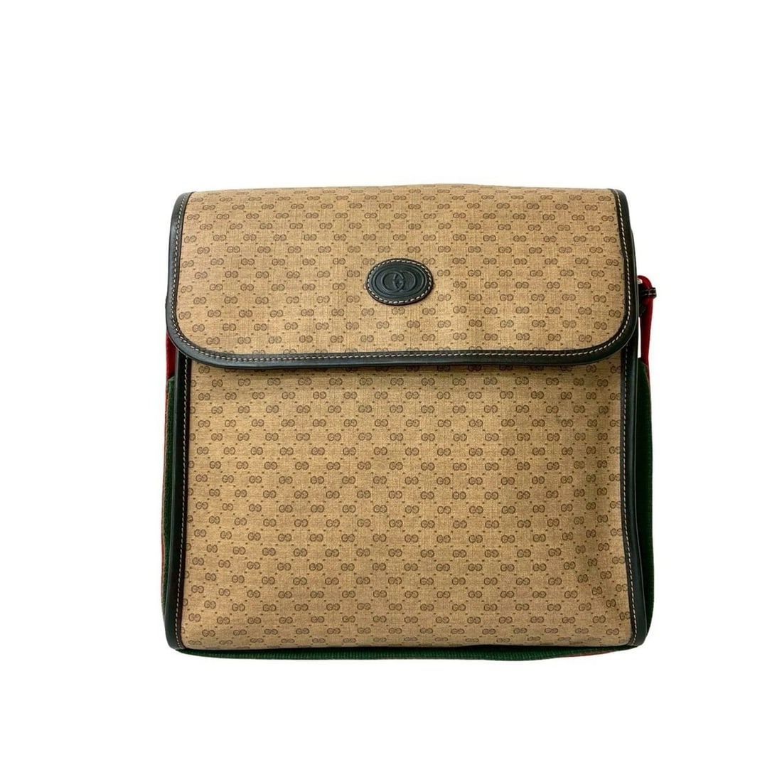 GUCCI Old Gucci Sherry Line Micro GG Leather Shoulder Bag/Body Bag Brown 71442 (1 of 10)