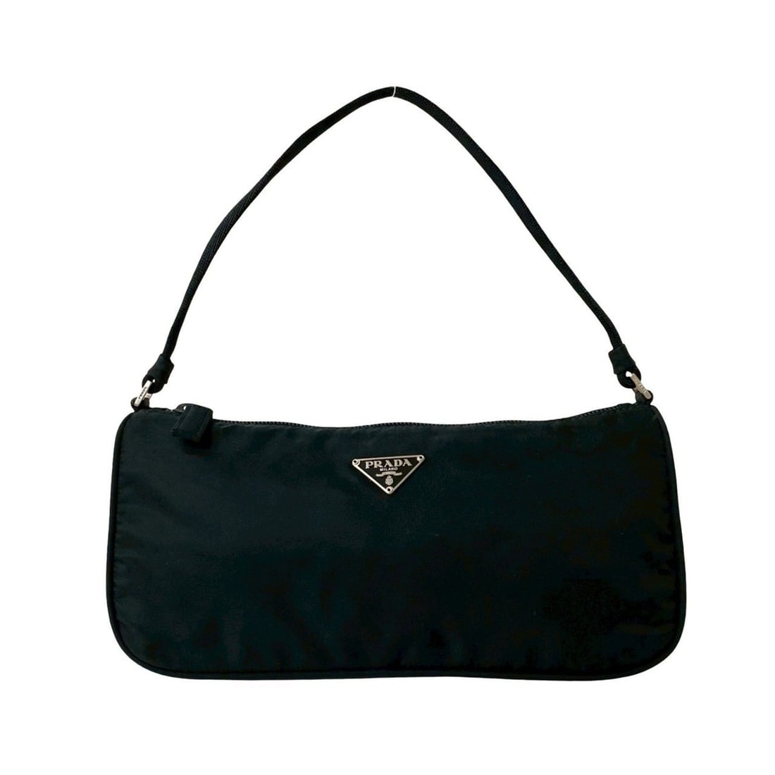 PRADA Prada Triangle Logo Plate Tessuto Nylon Mini Handbag/Shoulder Bag/Pouch Black 42359 (1 of 13)