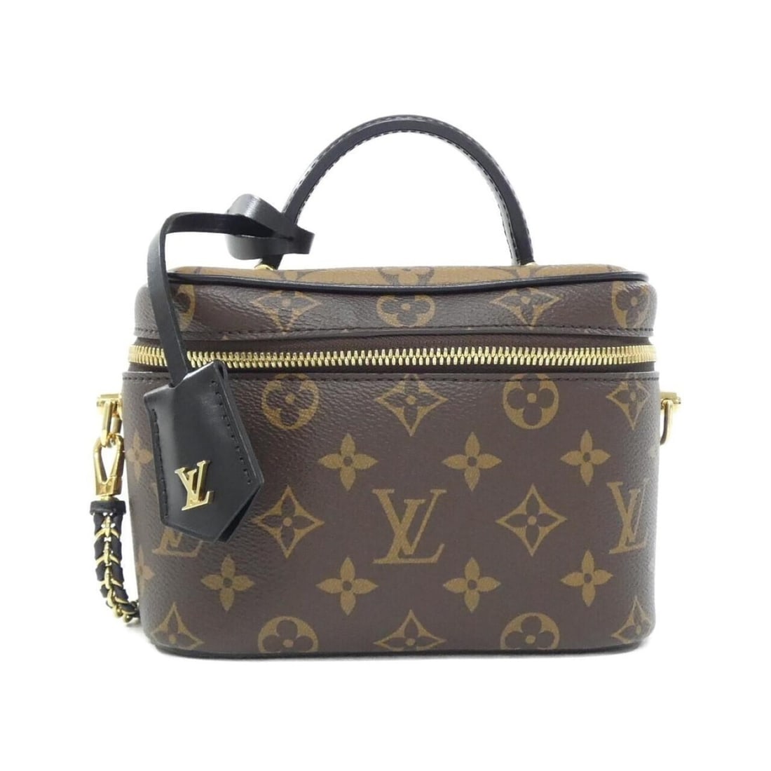 Louis Vuitton Monogram Vanity PM M45165 Handbag: --- Catalog ---Category: SizeSize (HxWxD): 13cm x 19cm x 11cm / 5.11'' x 7.48'' x 4.33''Category: DesignType: HandbagColor: MarronGender: Men,WomenMaterial: Coated canvas Hardware Color: