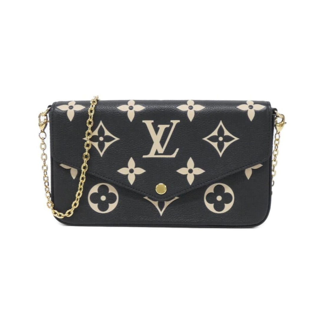 Louis Vuitton Two-Tone Monogram Empreinte Pochette Felicie M82479 Shoulder Bag (1 of 10)