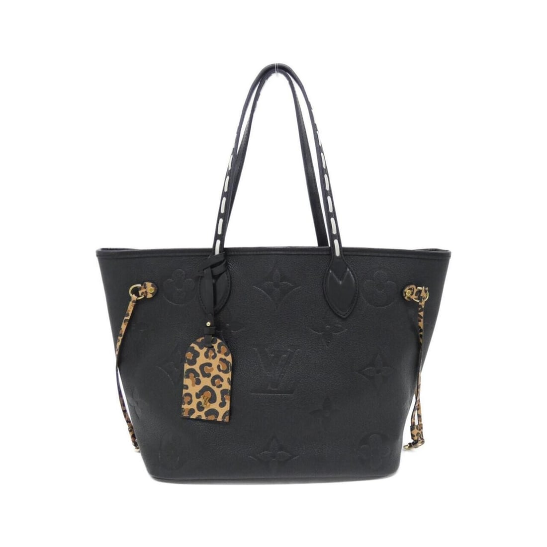 Louis Vuitton Monogram Empreinte (Wild at Neverfull MM M45856 Handbag: --- Catalog ---Category: SizeSize (HxWxD): 29cm x 45cm x 15cm / 11.41'' x 17.71'' x 5.9''Category: DesignType: Handbag, PouchColor: BlackGender: WomenMaterial: Leather Hardware Color: GoldLeather/Fur