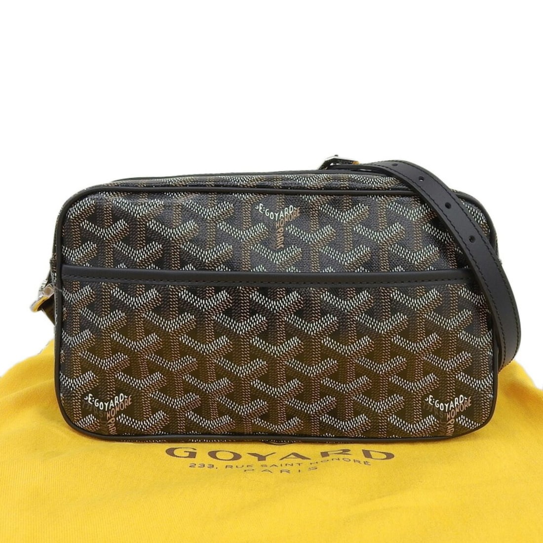 Goyard Cap Vert PM CAPVE2PMLTY01CL01P Shoulder Bag, Black, Herringbone Pattern: --- Catalog ---Category: SizeSize (HxWxD): 13cm x 22.5cm x 7.5cm / 5.11'' x 8.85'' x 2.95''Category: DesignType: Shoulder bagColor: BlackGender: MenMaterial: PVC Category: GeneralMPN: