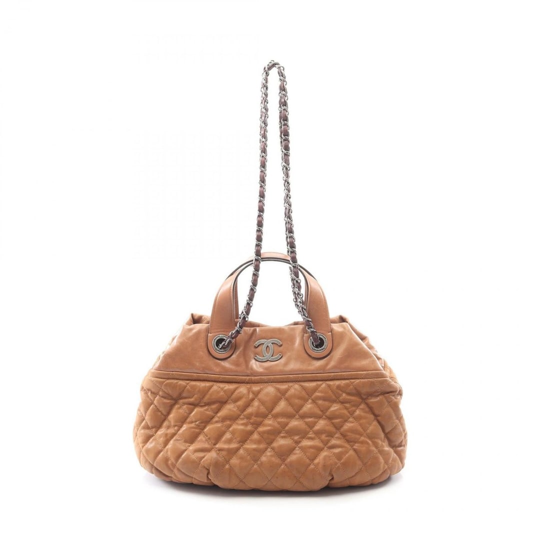 CHANEL IN THE MIX Shoulder Bag/Handbag, Leather, Women's, Brown: --- Catalog ---Category: SizeSize (HxWxD): 23cm x 34cm x 18cm / 9.05'' x 13.38'' x 7.08''Strap Length: 80cm / 31.49''Handle Length: 33cm / 12.99''Category: DesignType: Handbag, Shoulder bagColor:
